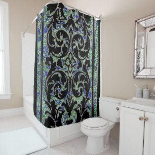 Vintage Wallpaper from the 1960's Shower Curtain