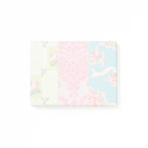 Vintage wallpaper post-it notes
