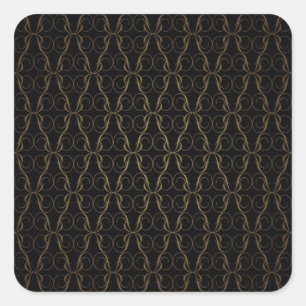Vintage Wallpaper Square Sticker
