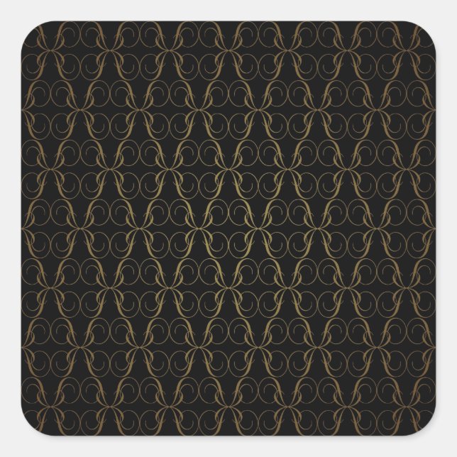 Vintage Wallpaper Square Sticker (Front)