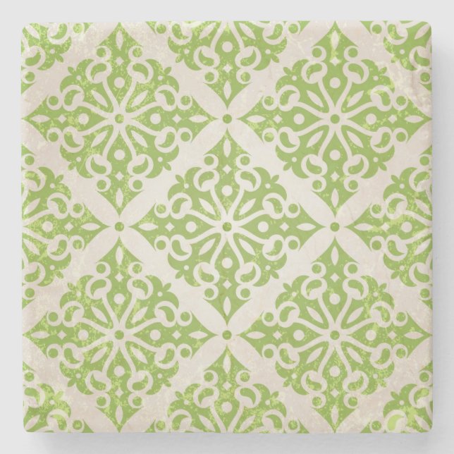 Vintage wallpaper stone coaster (Front)