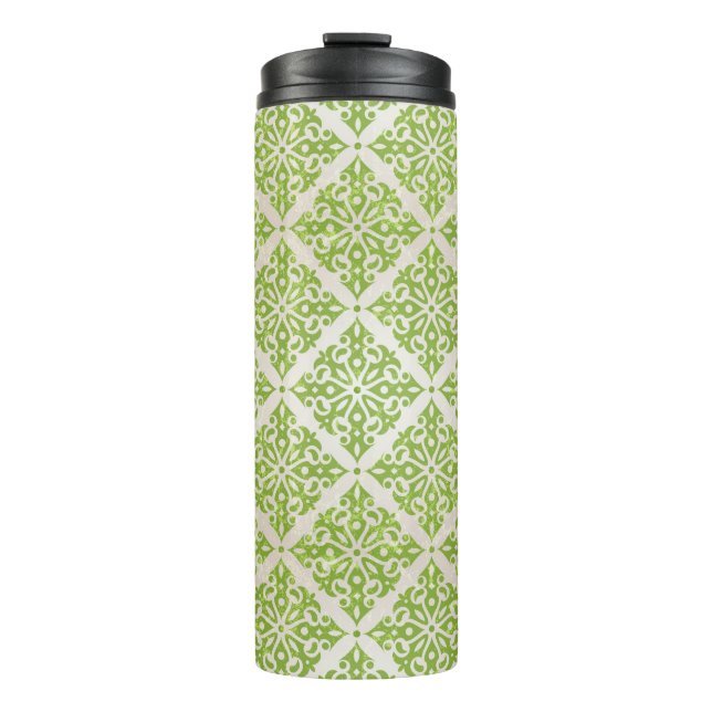 Vintage wallpaper thermal tumbler (Front)