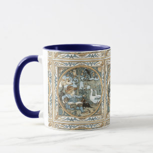 Vintage Walter Crane Childrens Book Illustration Mug