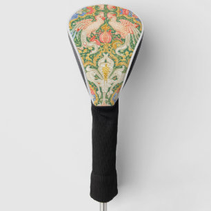 Vintage Walter Crane Cockatoo and Peacock Art Golf Head Cover