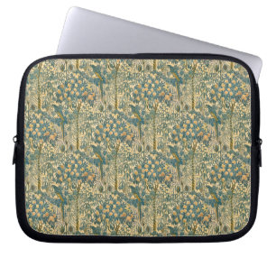 Vintage Walter Crane Macaw and Citrus Fruit Art Laptop Sleeve