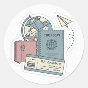 Vintage Wanderlust Adventure Sticker ملصق مغامرة ا