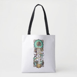 Vintage Wanderlust Compass Adventure Graphic Bag