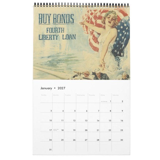 Vintage War Poster Calendar 2011 (Jan 2027)