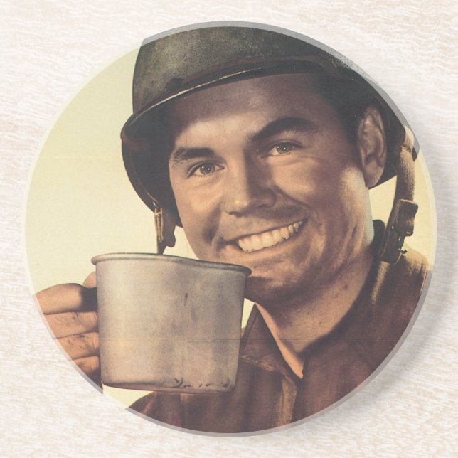 Vintage War Poster Coasters (Front)