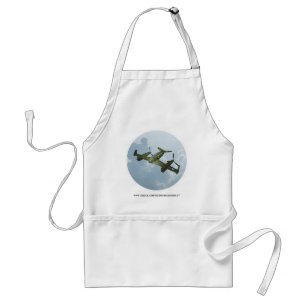 Vintage Warbird Flight Military Aviation Art Standard Apron