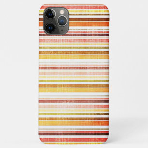 Vintage Warm Autumn Stripes Pattern iPhone 11 Pro Max Case