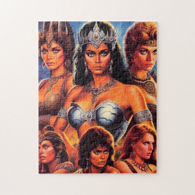 Vintage Warrior Queens Jigsaw Puzzle (Vertical)