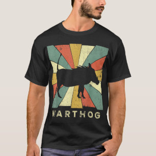 Vintage Warthog Lover Retro Style Animal T-Shirt