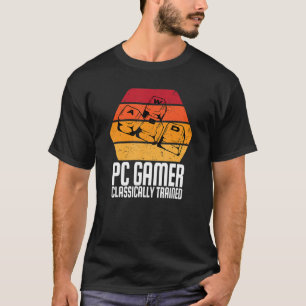 Vintage WASD Keyboard  PC Gamer Video Games T-Shirt