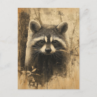 Vintage Wash Bear Portrait Postcard