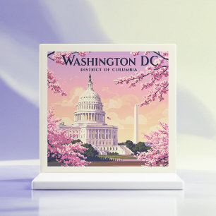 Vintage Washington D.C. Ceramic Tile