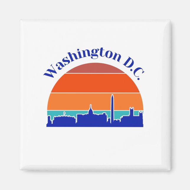 Vintage Washington D.C. Magnet (Front)