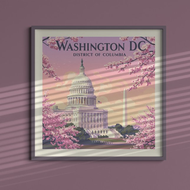 Vintage Washington D.C. Poster (Creator Uploaded)