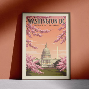 Vintage Washington D.C. Poster