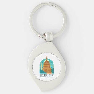 Vintage Washington D.C. United States Capitol Key Ring