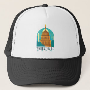 Vintage  Washington D.C. United States Capitol  Trucker Hat