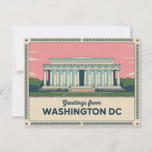 Vintage Washington DC Postcard   Greetings from