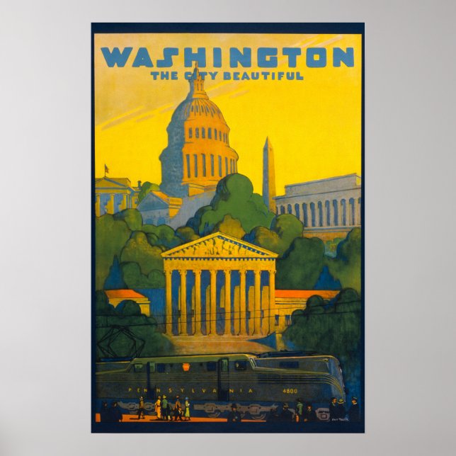 Vintage Washington DC Poster (Front)