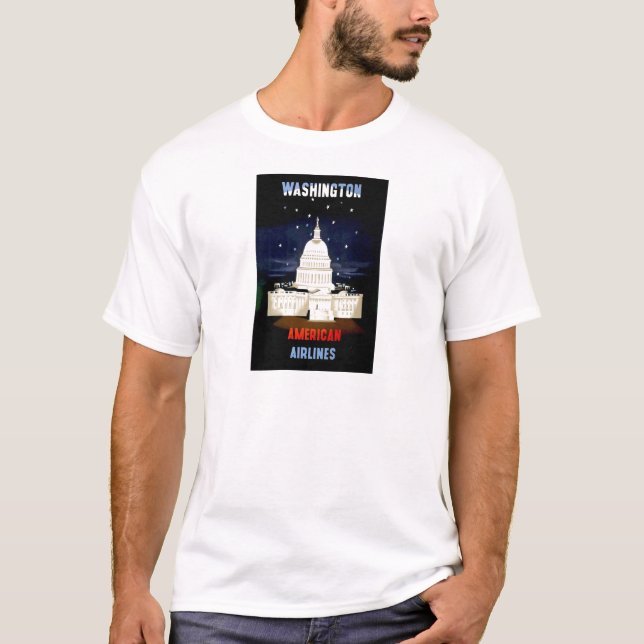 Vintage Washington DC Travel T-Shirt (Front)