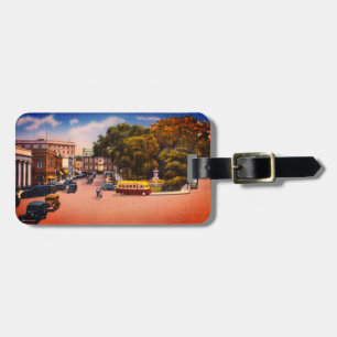 Vintage Washington Square, Newport, Rhode Island Luggage Tag