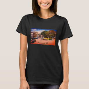 Vintage Washington Square, Newport, Rhode Island T T-Shirt