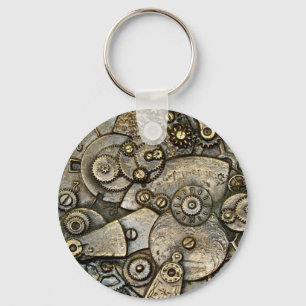 Vintage Watch Gear Mechanism Key Chain