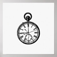 Vintage Watch Illustration