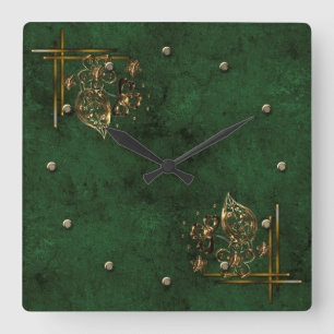 Vintage watch square wall clock