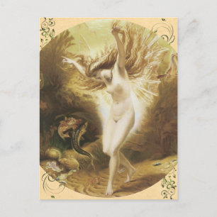 Vintage Water Faerie Postcard