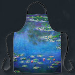 Vintage Water Lilies by Claude Monet Apron<br><div class="desc">Vintage Water Lilies by Claude Monet Postcard. Beautiful oil on canvas painting of a pond with water lilies in Giverny France.</div>