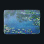 Vintage Water Lilies by Claude Monet Bath Mat<br><div class="desc">Vintage Water Lilies by Claude Monet Postcard. Beautiful oil on canvas painting of a pond with water lilies in Giverny France.</div>