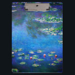 Vintage Water Lilies by Claude Monet Clipboard<br><div class="desc">Vintage Water Lilies by Claude Monet Postcard. Beautiful oil on canvas painting of a pond with water lilies in Giverny France.</div>