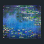 Vintage Water Lilies by Claude Monet Cutting Board<br><div class="desc">Vintage Water Lilies by Claude Monet Postcard. Beautiful oil on canvas painting of a pond with water lilies in Giverny France.</div>