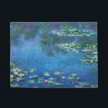 Vintage Water Lilies by Claude Monet Doormat<br><div class="desc">Vintage Water Lilies by Claude Monet Postcard. Beautiful oil on canvas painting of a pond with water lilies in Giverny France.</div>