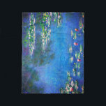 Vintage Water Lilies by Claude Monet Fleece Blanket<br><div class="desc">Vintage Water Lilies by Claude Monet Postcard. Beautiful oil on canvas painting of a pond with water lilies in Giverny France.</div>