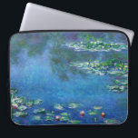 Vintage Water Lilies by Claude Monet Laptop Sleeve<br><div class="desc">Vintage Water Lilies by Claude Monet Postcard. Beautiful oil on canvas painting of a pond with water lilies in Giverny France.</div>
