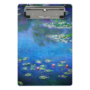 Vintage Water Lilies by Claude Monet Mini Clipboard