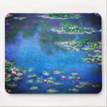Vintage Water Lilies by Claude Monet Mouse Pad<br><div class="desc">Vintage Water Lilies by Claude Monet Postcard. Beautiful oil on canvas painting of a pond with water lilies in Giverny France.</div>