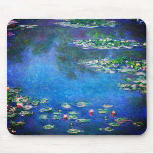 Vintage Water Lilies by Claude Monet Mouse Pad
