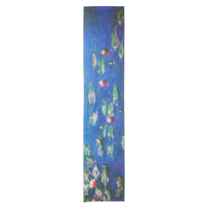 Vintage Water Lilies by Claude Monet Short Table Runner