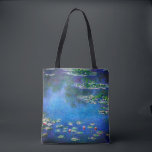 Vintage Water Lilies by Claude Monet Tote Bag<br><div class="desc">Vintage Water Lilies by Claude Monet Postcard. Beautiful oil on canvas painting of a pond with water lilies in Giverny France.</div>