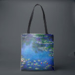 Vintage Water Lilies by Claude Monet Tote Bag<br><div class="desc">Vintage Water Lilies by Claude Monet Postcard. Beautiful oil on canvas painting of a pond with water lilies in Giverny France.</div>
