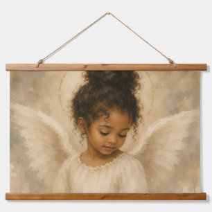 Vintage Watercolor Angel Girl Wall Tapestry