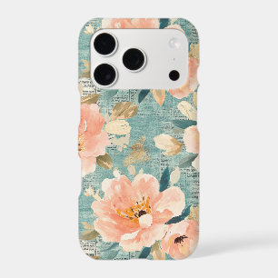 Vintage Watercolor Floral Abstract Pattern