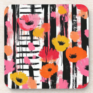 Vintage Watercolor Floral Abstract Pattern (11) Coaster